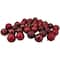 60ct Burgundy Red Shatterproof 4-Finish Ball Ornaments